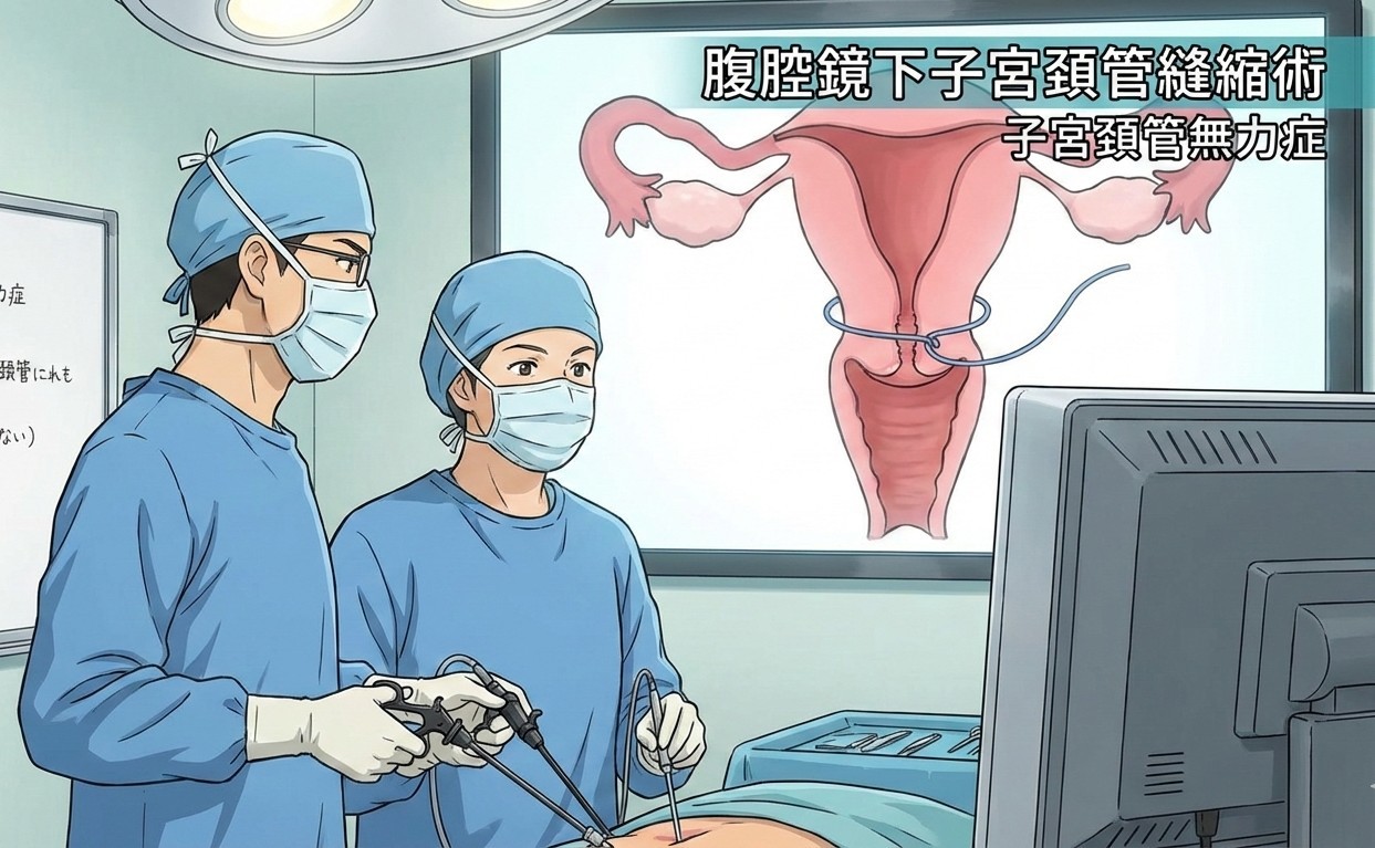 腹腔鏡下子宮頚管縫縮術