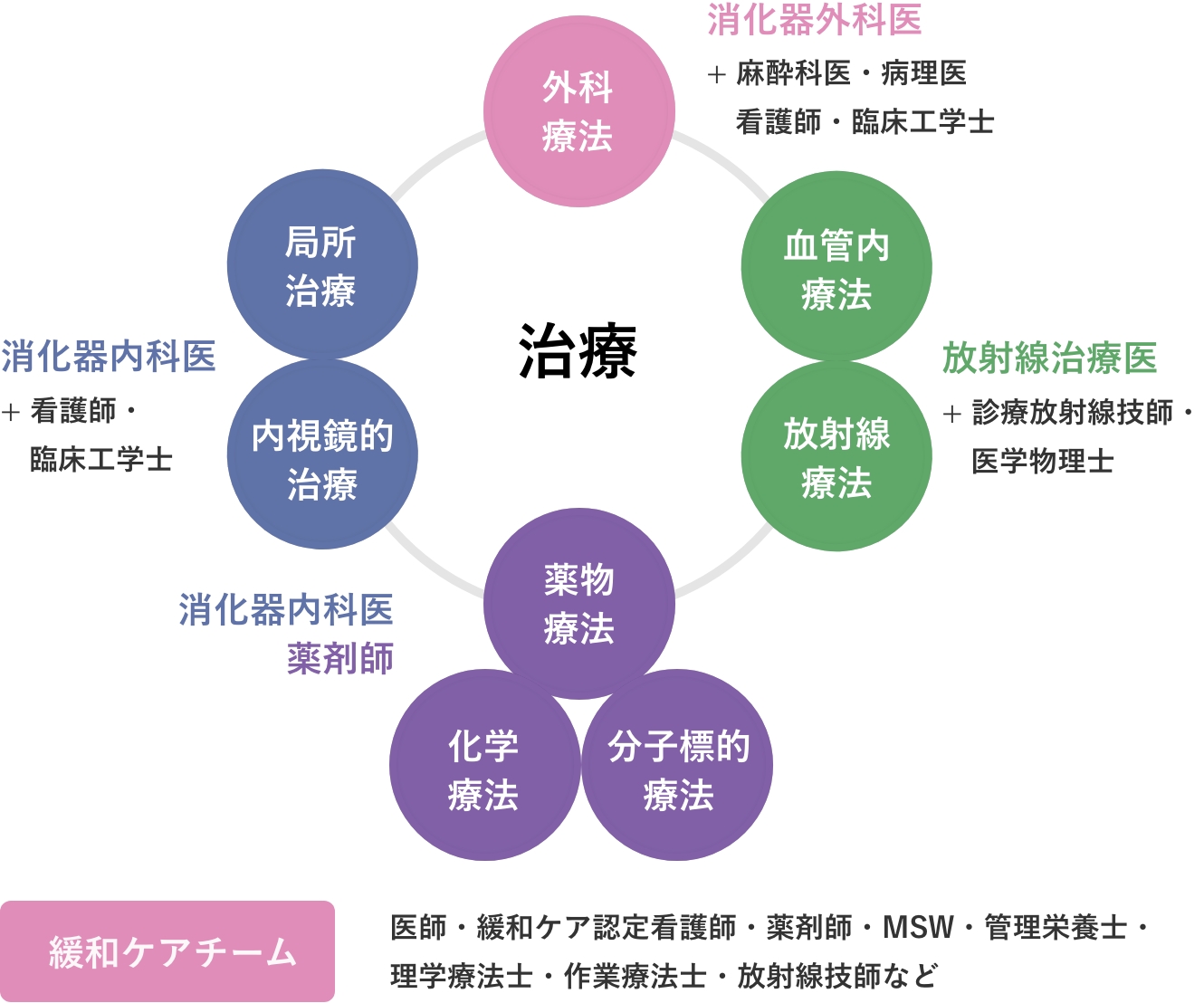 消化器分野の治療と診療体制